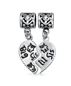 Sisters Heart Charm